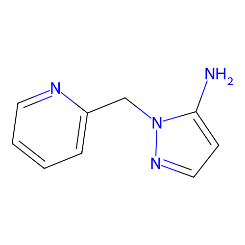 1-((pyridin-2-yl)methyl)-1H-pyrazol-5-amine structure