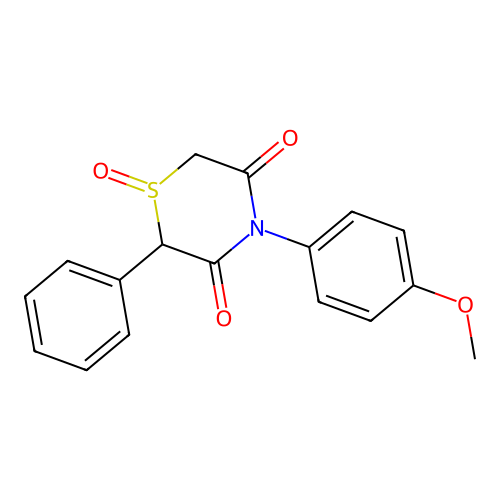 4-(4-Methoxyphenyl)-2-phenyl-1lambda~4~,4-thiazinane-1,3,5-trione structure