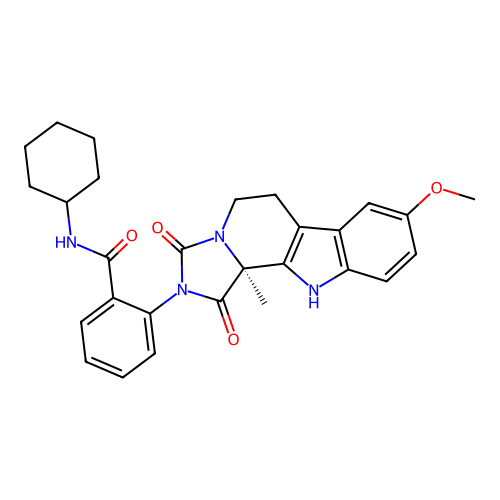 C28H30N4O4 structure