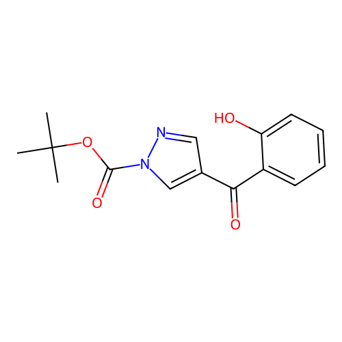 Tert-butyl 4-(2-hydroxybenzoyl)pyrazole-1-carboxylate structure