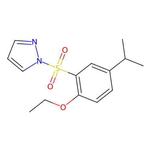 1-(2-Ethoxy-5-propan-2-ylphenyl)sulfonylpyrazole structure