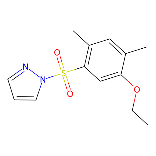 1-(5-Ethoxy-2,4-dimethylphenyl)sulfonylpyrazole structure