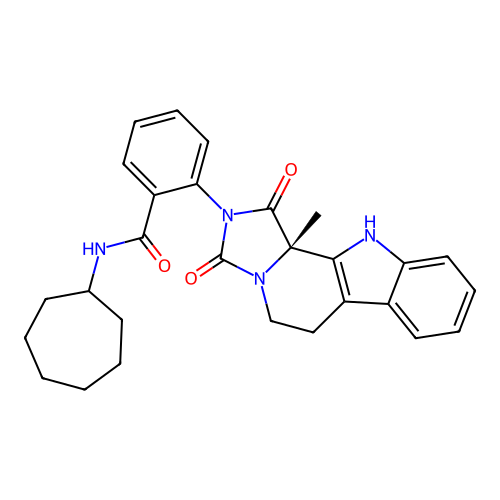 C28H30N4O3 structure