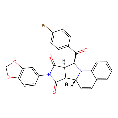 C28H19BrN2O5 structure