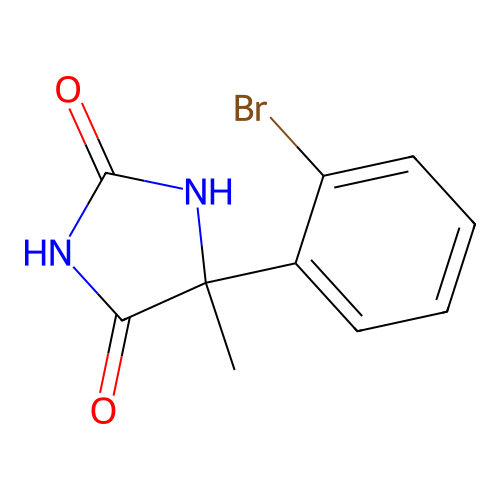 5-(2-Bromophenyl)-5-methylimidazolidine-2,4-dione structure