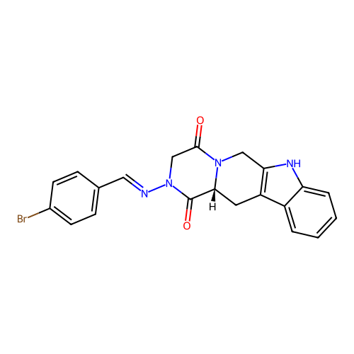 C21H17BrN4O2 structure