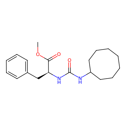 methyl N-(cyclooctylcarbamoyl)-L-phenylalaninate structure
