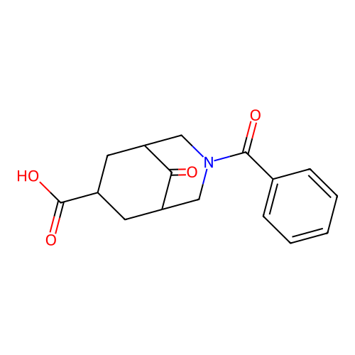 3-benzoyl-9-oxo-3-azabicyclo[3.3.1]nonane-7-carboxylic Acid structure
