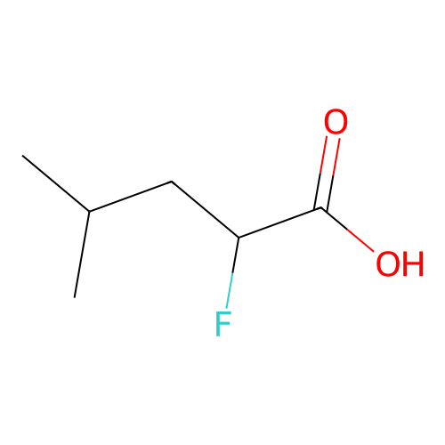 2-Fluoro-4-methylpentanoic acid structure