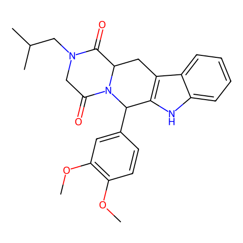 (8S)-2-(3,4-dimethoxyphenyl)-6-(2-methylpropyl)-3,6,17-triazatetracyclo[8.7.0.03,8.011,16]heptadeca-1(10),11,13,15-tetraene-4,7-dione structure