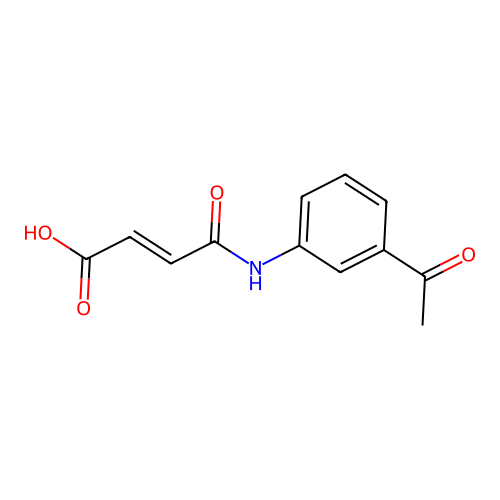 4-(3-Acetylanilino)-4-oxo-but-2-enoic acid structure