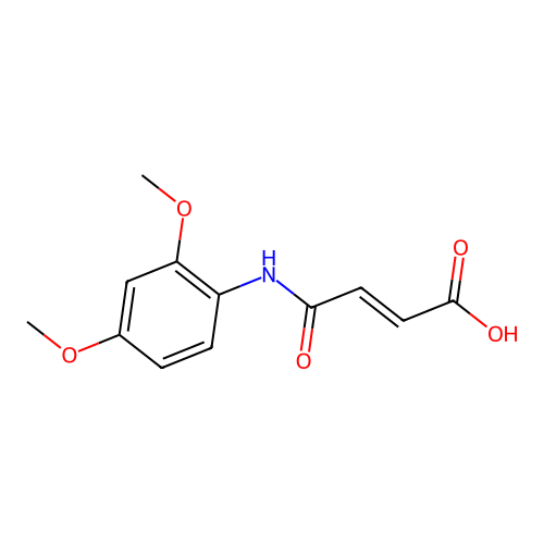 4-(2,4-二甲氧基苯氨基)-4-氧代丁-2-烯酸 structure