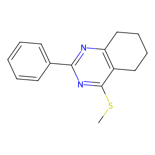 4-(Methylsulfanyl)-2-phenyl-5,6,7,8-tetrahydroquinazoline structure
