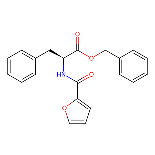benzyl (2S)-2-(furan-2-carbonylamino)-3-phenylpropanoate structure