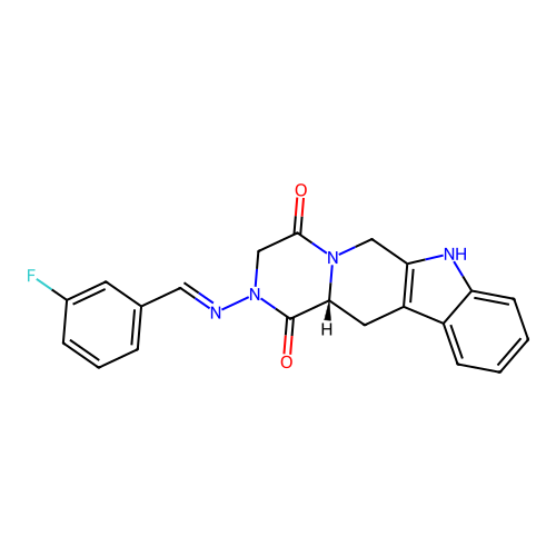 C21H17FN4O2 structure
