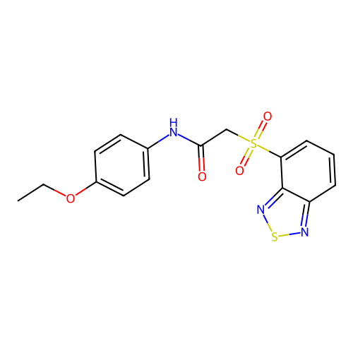 2-(Benzo[c][1,2,5]thiadiazol-4-ylsulfonyl)-N-(4-ethoxyphenyl)acetamide structure