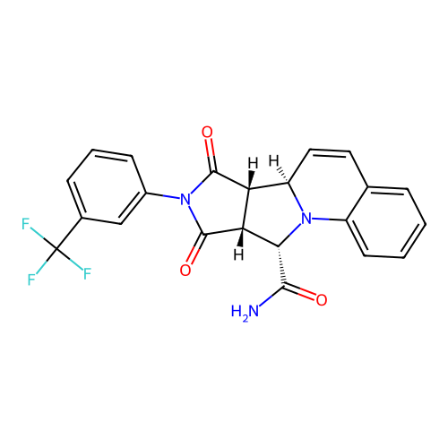 C22H16F3N3O3 structure