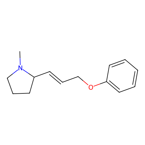 1-Methyl-2-(3-phenoxyprop-1-enyl)pyrrolidine structure