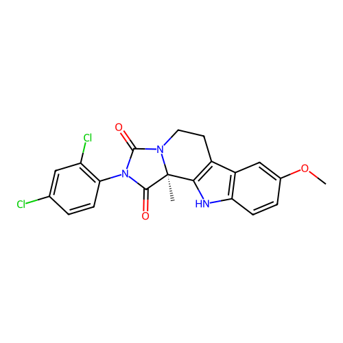 C21H17Cl2N3O3 structure