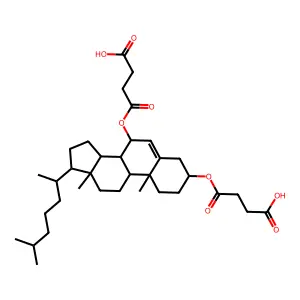7beta-Hydroxycholesterol bishemisuccinate structure