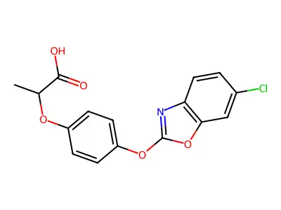 苯氧苯酸 structure