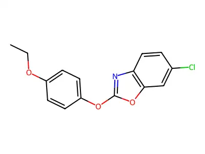 Benzoxazole, 6-chloro-2-(4-ethoxyphenoxy)- structure