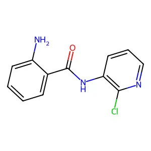 o-amino-N-(2-chloro-3-pyridyl)benzamide structure