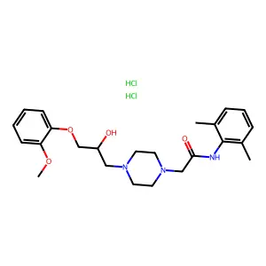 Ranolazine Hydrochloride structure