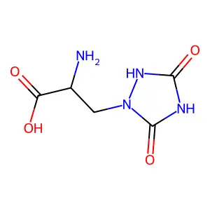 3-(3,5-Dioxo-1,2,4-triazolidin-1-yl)alanine structure