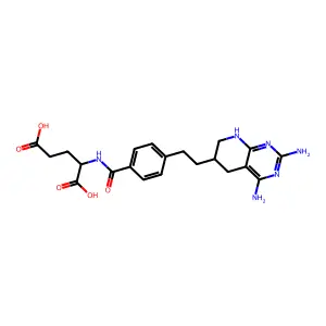 5,10-Dideaza-5,6,7,8-tetrahydroaminopterin structure
