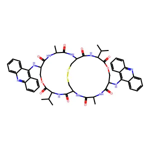 Bis((9-acridinyl)seryl-alanyl-cysteinyl-valine)dilactone disulfide structure