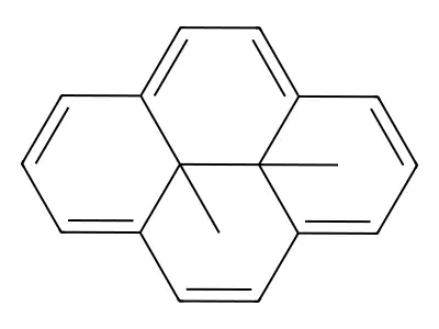 Pyrene, 10b,10c-dihydro-10b,10c-dimethyl-, trans- structure