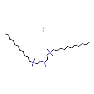 N,N'-bis(dimethylundecyl)-3-methylaza-1,5-pentanediammonium dibromide structure