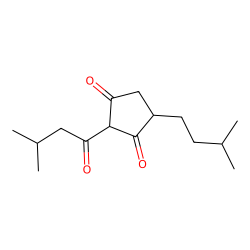 1,3-Cyclopentanedione, 4-isopentyl-2-isovaleryl- structure