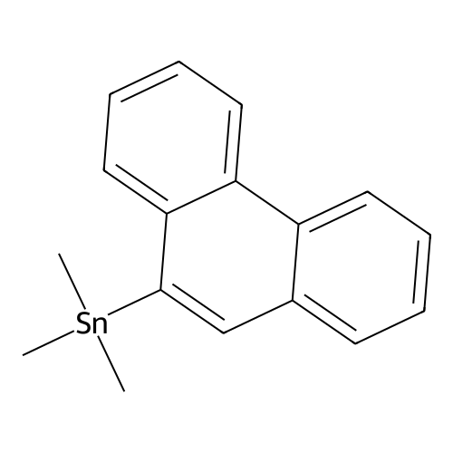 Trimethyl(phenanthren-9-yl)stannane structure
