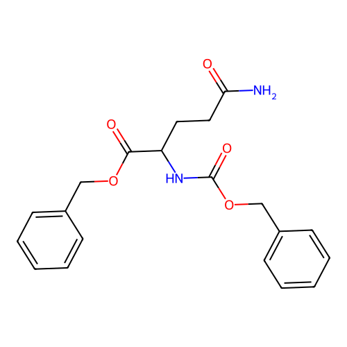 L-Glutamine,n2-[(phenylmethoxy)carbonyl]-,phenylmethyl ester structure