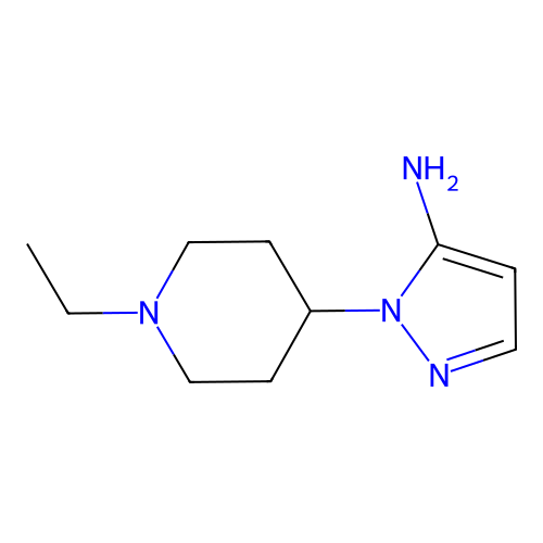 1-(1-ethylpiperidin-4-yl)-1H-pyrazol-5-amine structure