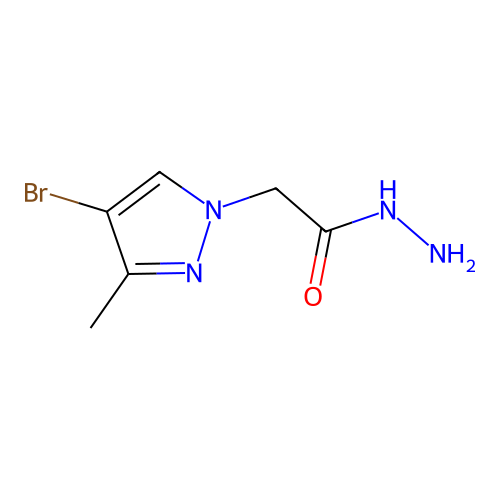 2-(4-bromo-3-methyl-1H-pyrazol-1-yl)acetohydrazide structure