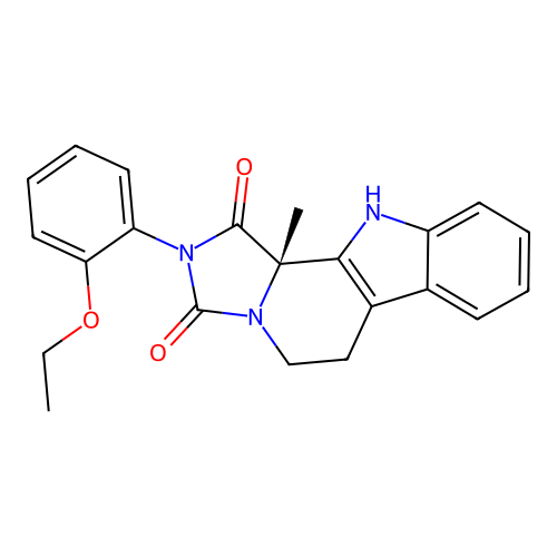 C22H21N3O3 structure
