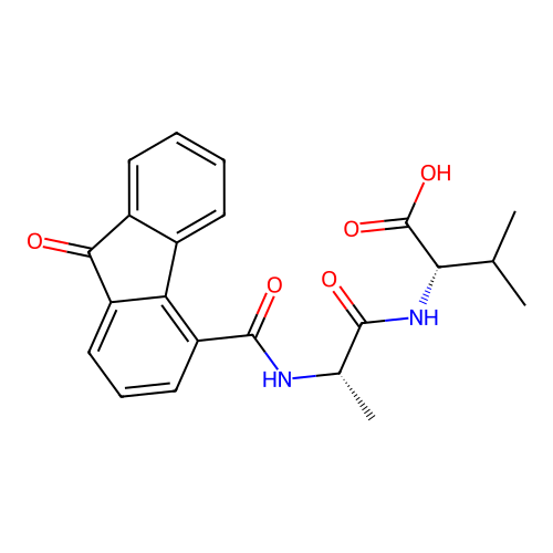 N-[(9-oxo-9H-fluoren-4-yl)carbonyl]-L-alanyl-L-valine structure