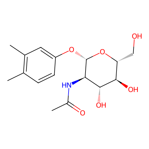 N-[2-(3,4-dimethylphenoxy)-4,5-dihydroxy-6-(hydroxymethyl)oxan-3-yl]acetamide structure