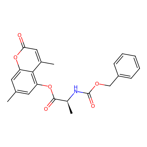 (S)-4,7-dimethyl-2-oxo-2H-chromen-5-yl 2-(((benzyloxy)carbonyl)amino)propanoate structure