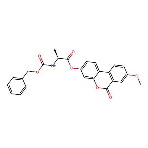 (S)-8-methoxy-6-oxo-6H-benzo[c]chromen-3-yl 2-(((benzyloxy)carbonyl)amino)propanoate structure