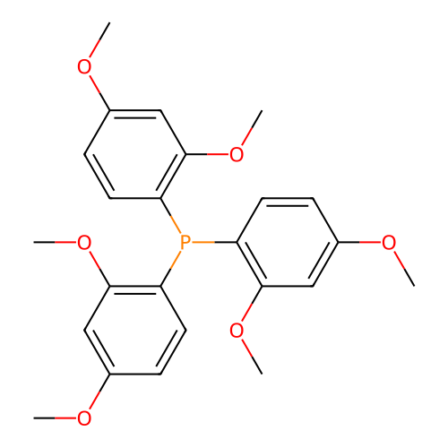 Phosphine, tris(2,4-dimethoxyphenyl)- structure