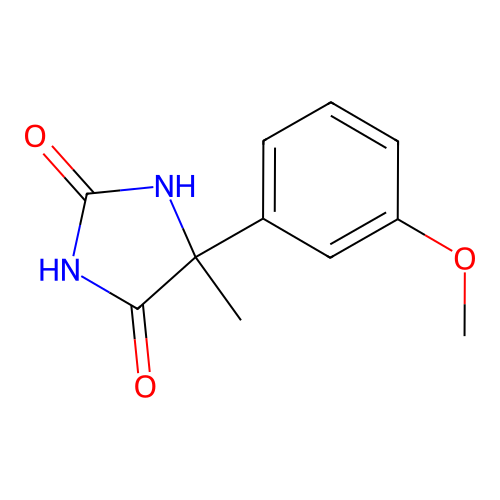 5-(3-Methoxyphenyl)-5-methylimidazolidine-2,4-dione structure
