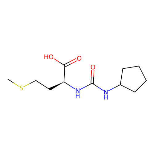 (S)-2-(3-Cyclopentyl-ureido)-4-methylsulfanyl-butyric acid structure