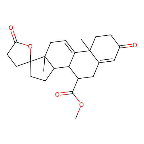 methyl 10,13-dimethyl-3,5'-dioxo-1,2,3,4',5',6,7,8,10,12,13,14,15,16-tetradecahydro-3'H-spiro[cyclopenta[a]phenanthrene-17,2'-furan]-7-carboxylate structure