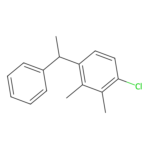 Benzene, chlorodimethyl(1-phenylethyl)- structure