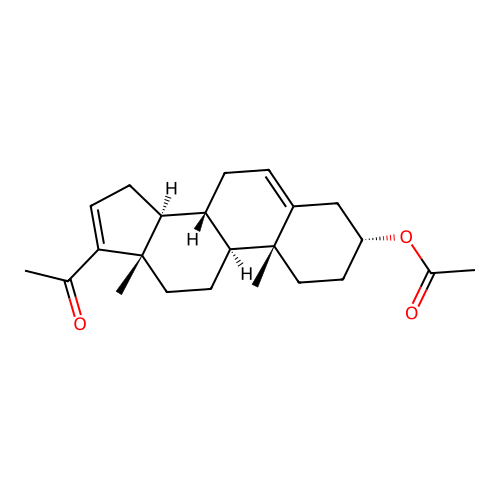 3a-Acetoxy-pregna-5,16-diene-20-one structure