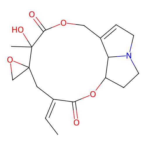 Epoxyseneciphylline structure